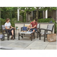 KETER. Set mobilier gradina gri-maroniu Montero..
